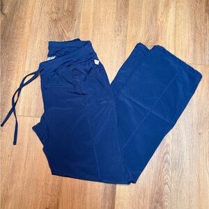 💙 Cherokee Infinity Scrub Pants Women’s Small Navy Blue Straight Leg Flexible